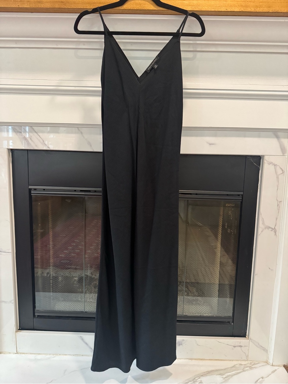 Banana Republic Black V-Neck Maxi Dress